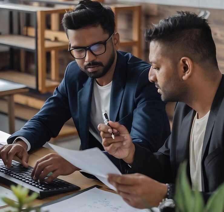 two-indian-colleagues-having-conversation-while-busy-working-business-project_1313853-186929